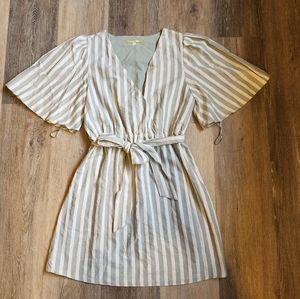 GIANNI BINI STRIPED MINI DRESS